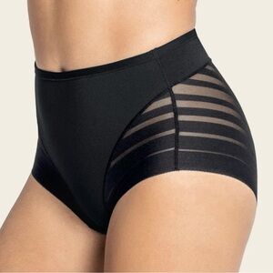 NWT Leonisa Compression Underwear Thong Lace Black